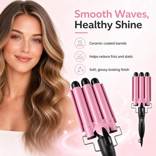 Poupette™️ 3 Barrels Fast Heating Hair Wavy Iron Machine