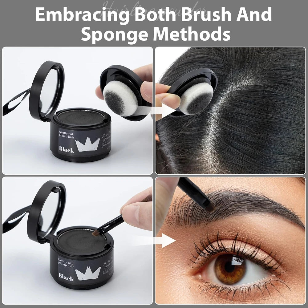 Poupette™️ Waterproof Hairline Touch Up Powder With Mirror (For Women & Men)