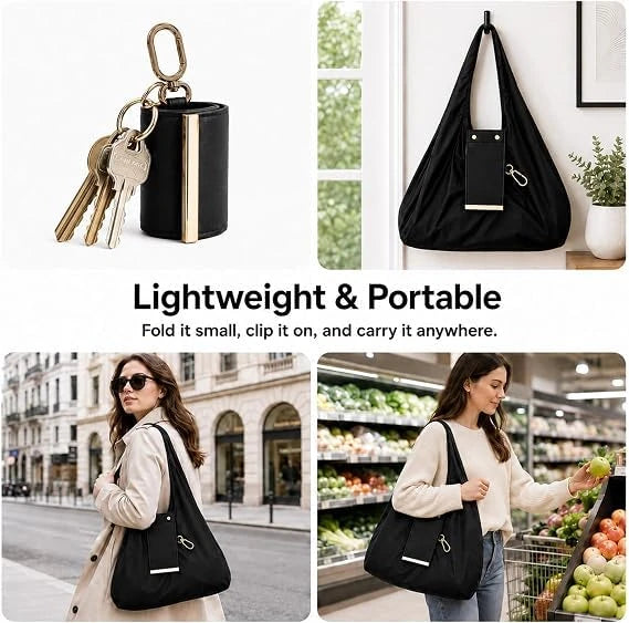 Poupette™️ Waterproof Foldable Tote Bag & Keychain