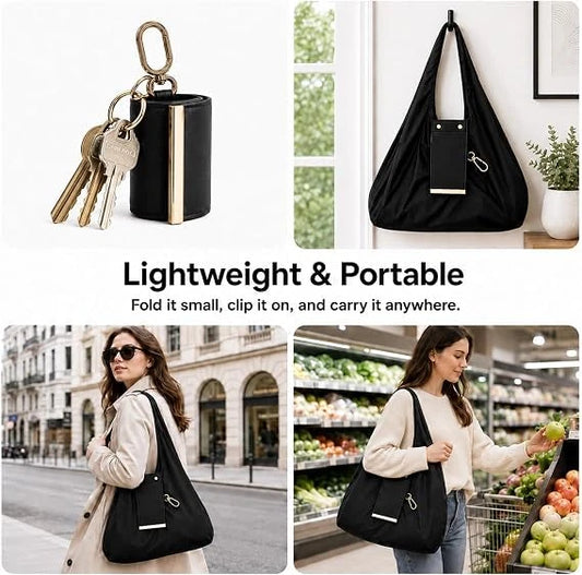 Poupette™️ Waterproof Foldable Tote Bag & Keychain