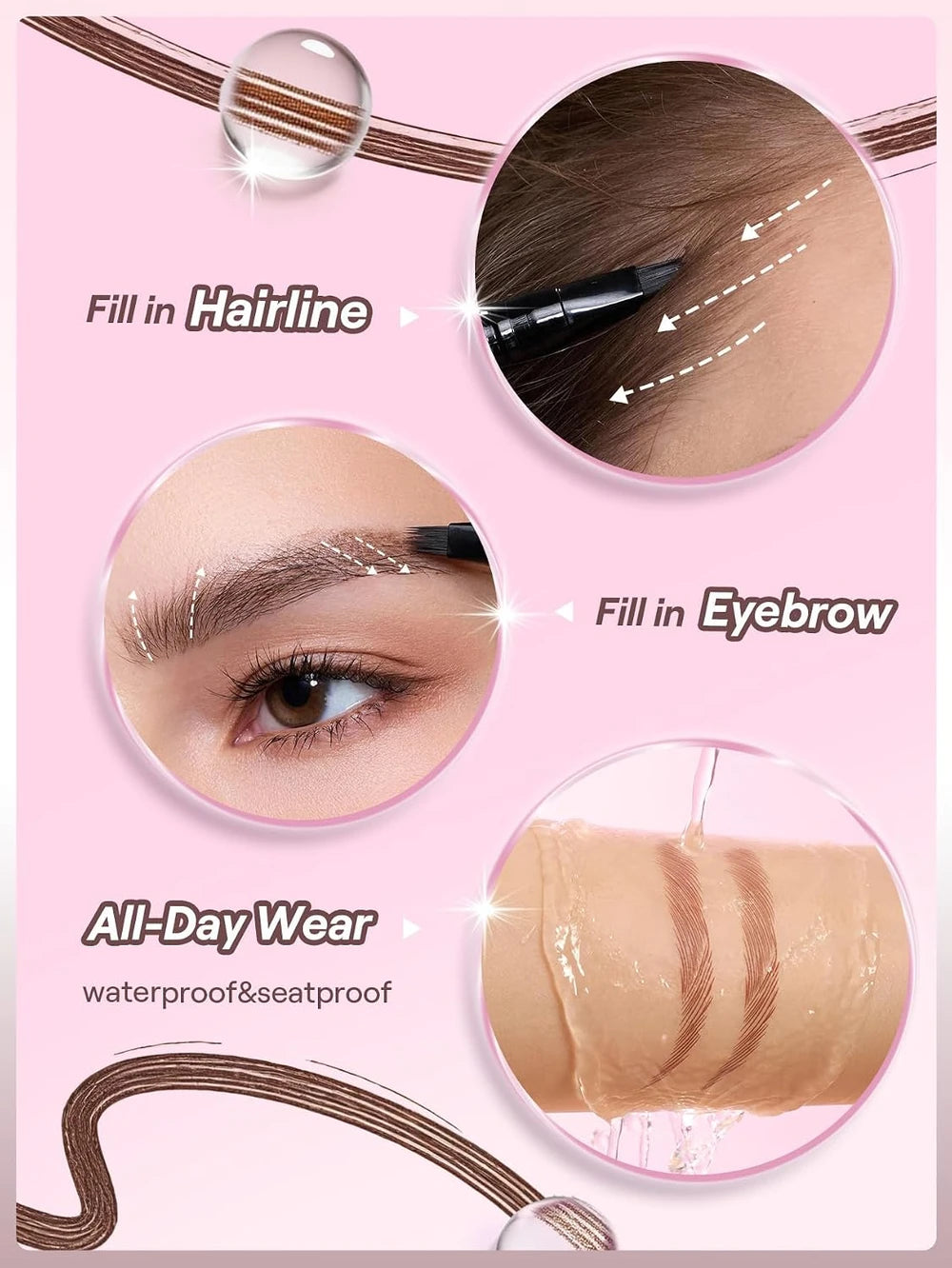 Poupette™️ Sheglam Original Micro-Stroke Waterproof Liquid Eyebrow Pen