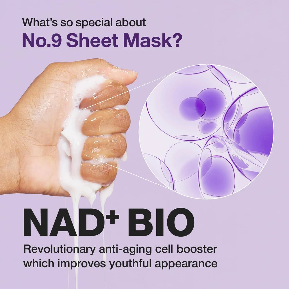 Poupette™️ Numbuzin Anti-Aging Firming Sheet With NAD+ And Collagen Face Lifting Mask