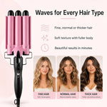 Poupette™️ 3 Barrels Fast Heating Wavy Hair Machine (1 Year Warranty)