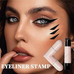 Poupette™️ 2 In 1 Foldable Waterproof Eyeliner Stamp Pen