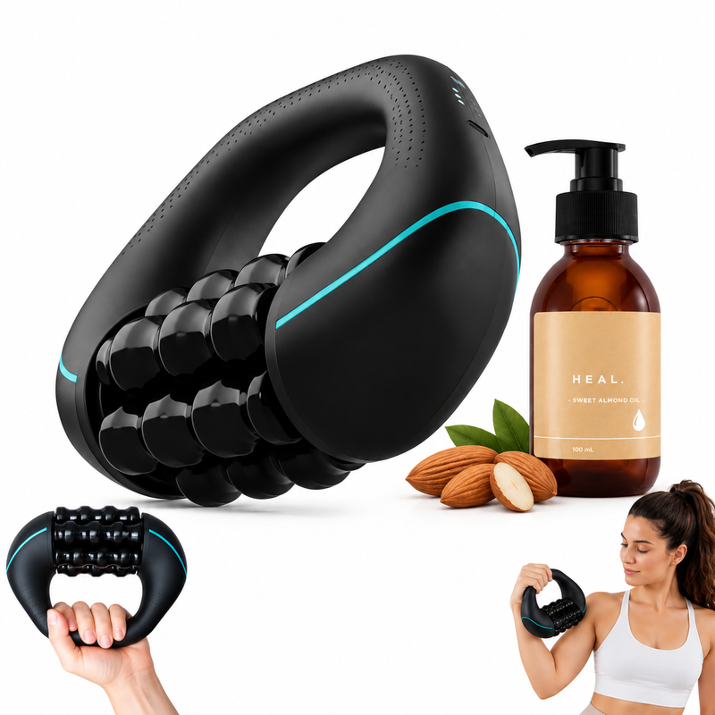 Poupette™️ Electric Cellulite Sculpt Rolling Full Body Massager (With Free Almond Oil)