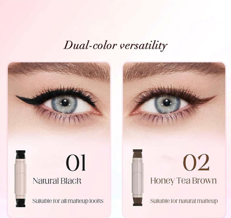 Poupette™️ 2 In 1 Foldable Waterproof Eyeliner Stamp Pen
